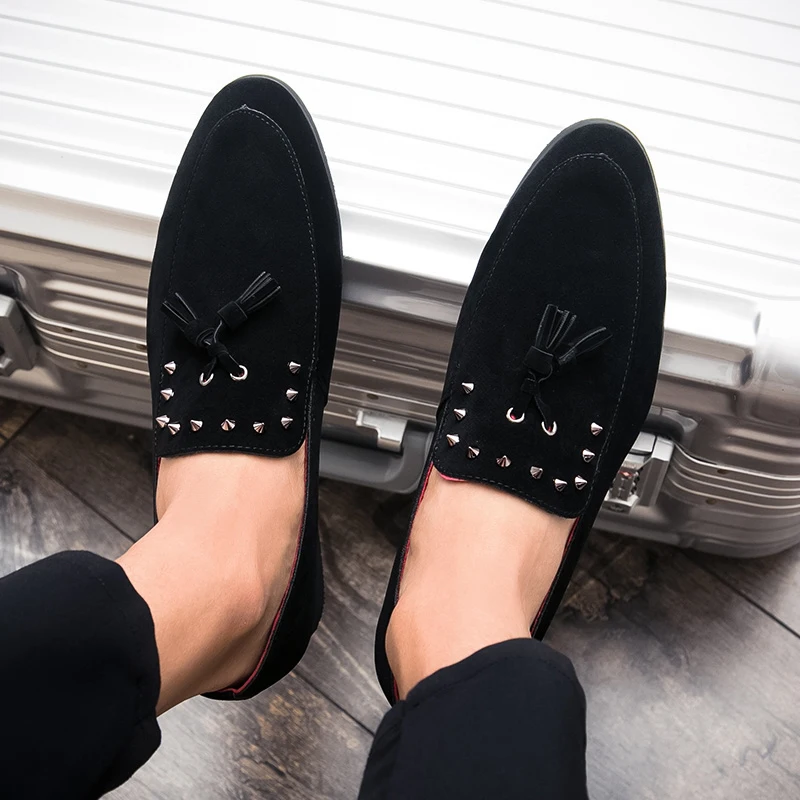 spiked tassel genuine leather men shoes luxury brand rivet designer 2018 male footwear formal dress studded oxford shoes for men (14)