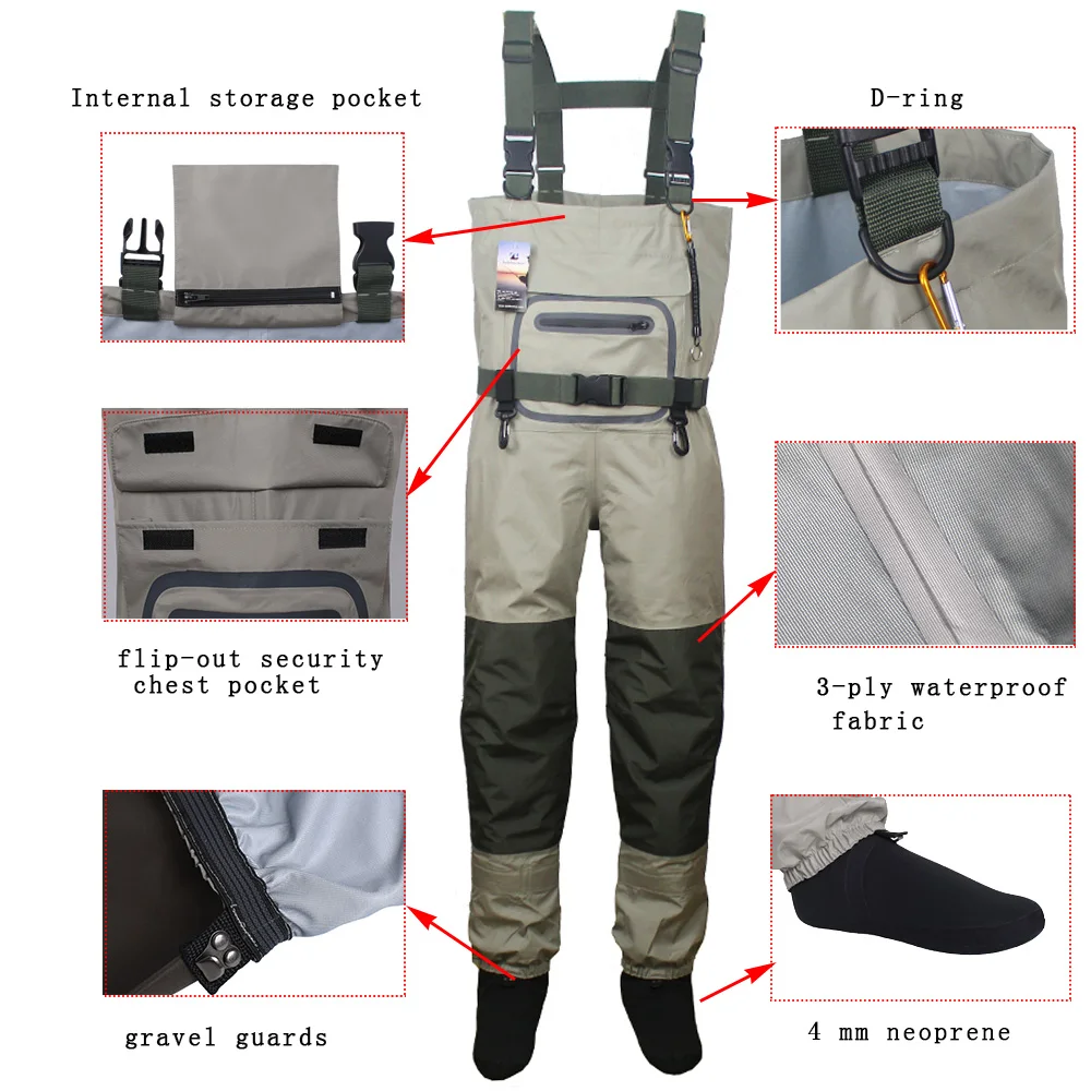 Roupa de pesca tipo Wader