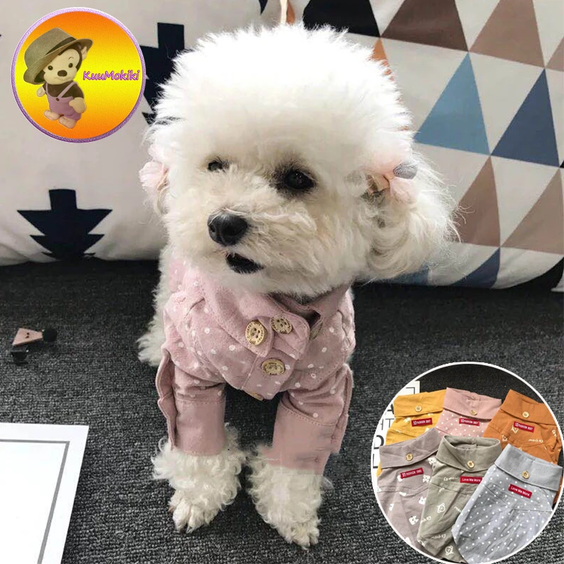 Personalize Design Six colors Puppy Uniform Suit Dog Dogs Clothes pets