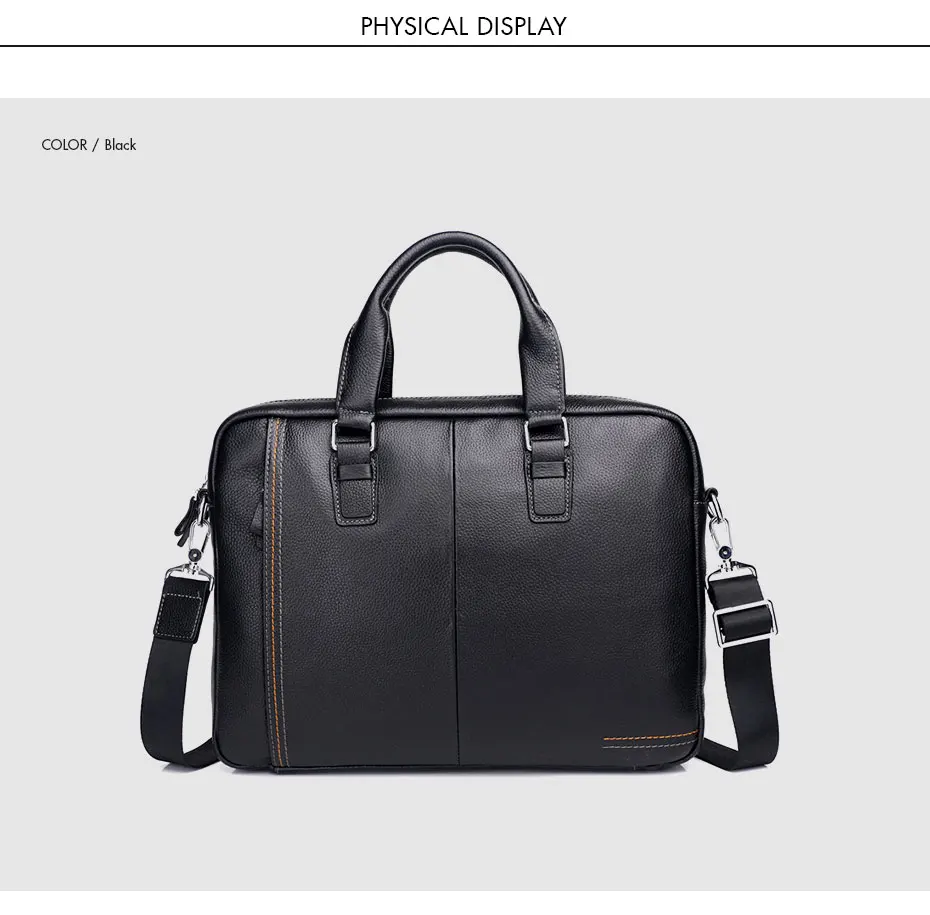 CARANFIER мужская сумка-портфель для ноутбука через плечо сумка из натуральной кожи винтажная однотонная мужская сумка-мессенджер