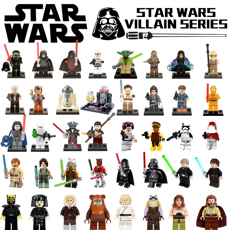 

Legoing Star Wars Building Blocks starwars leia Sith Yoda Darth Vader Maul Revan Dooku Sidious Bricks Toys kits Legoing Figures