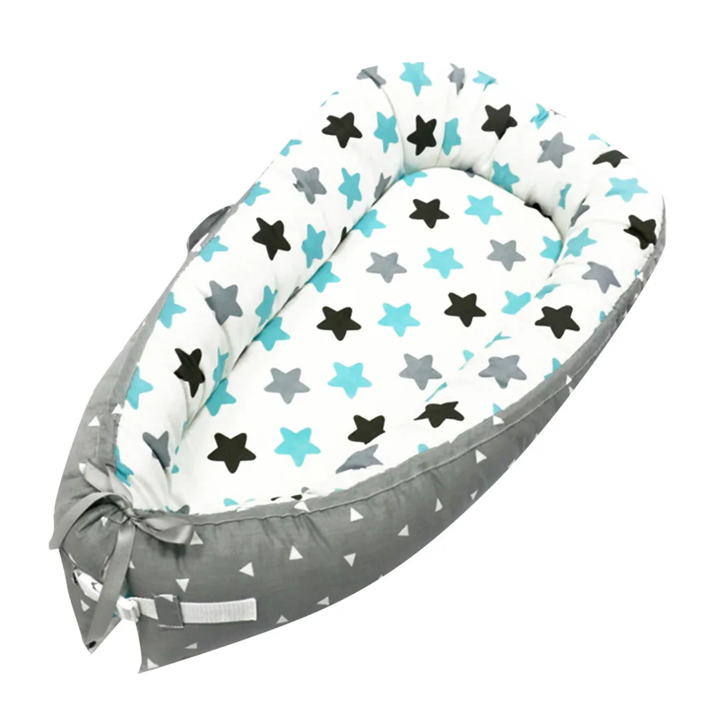 LONSANT детская кроватка переносная съемная и моющаяся кроватка дорожная кровать для детей Младенческая Детская Хлопковая Колыбель N30 - Цвет: M