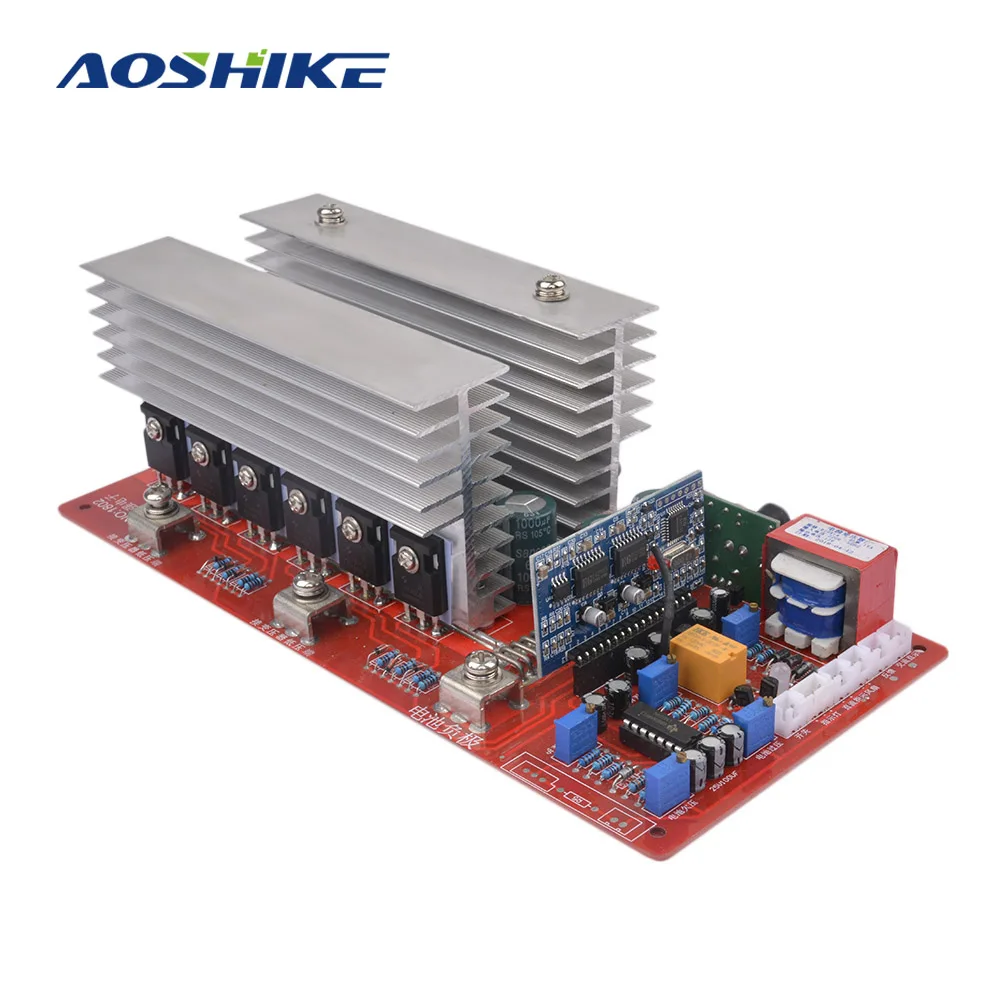 AOSHIKE 1 шт. 48V Высокая Мощность чистая синусоида инвертор частоты диски основная плата полностью Мощность 5000W готовые пластины люкс