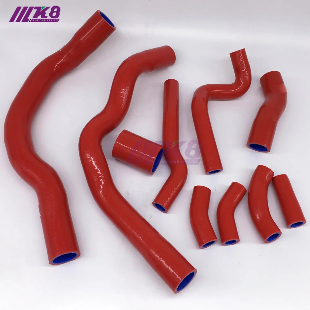 

SILICONE RADIATOR COOLANT HOSE KIT FOR BMW MINI COOPER S R52 R53 01-06 (10Pcs)Red/Blue/Black