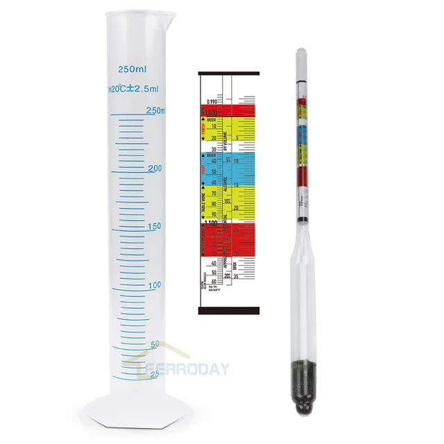 New 3 Scale Hydrometer for Beer / Wine Home Brewing Making Triple Scale