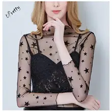 Одежда для девочек, рубашка с точки зрения кружевная, с цветочным узором и ручкой марлевые дамы платье с длинными рукавами в черный горошек для маленьких девочек звезды Рубашка в полоску