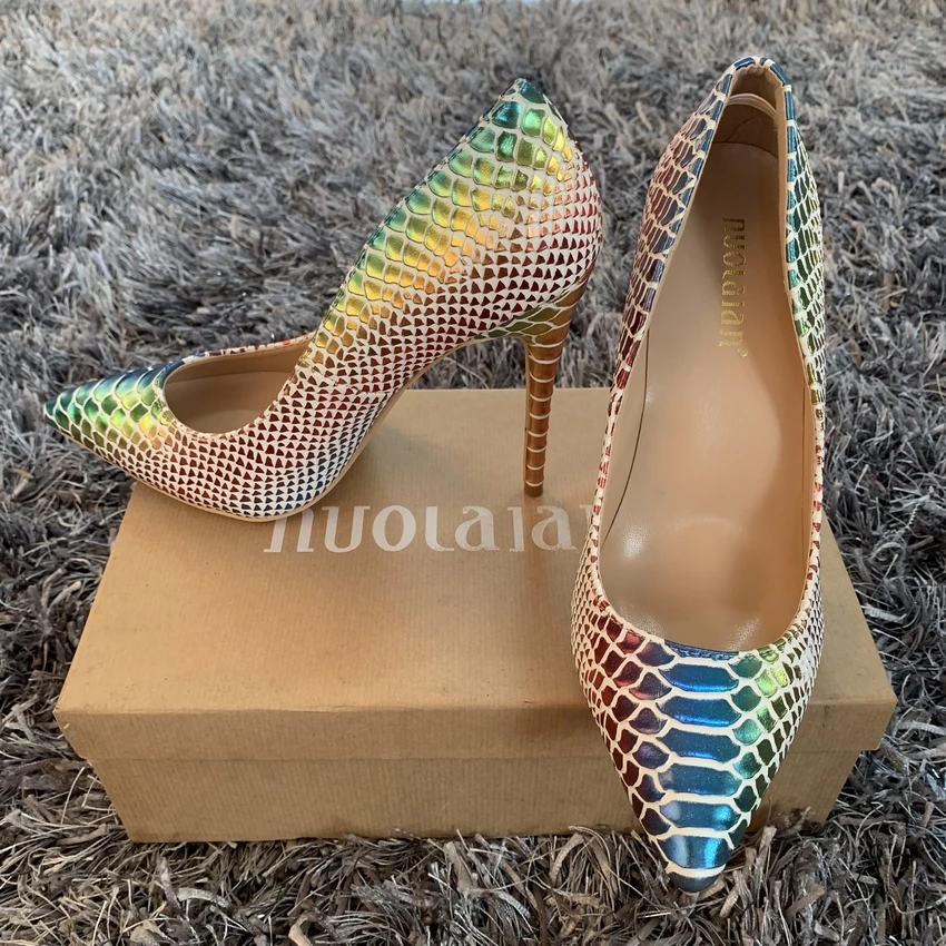 Г. Брендовая модная женская обувь женские туфли со змеиным принтом пикантные вечерние женские туфли-лодочки с острым носком на высоком каблуке 12 см, 10 см, 8 см