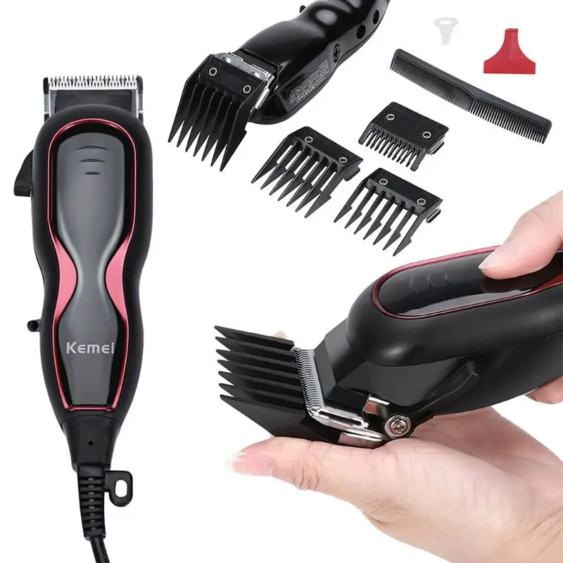 

KEMEI KM-1027 4in1 Adjustable Electric Haircut Hair Clipper 220V 12W Professional Men Hair Trimmer Styling Accessory