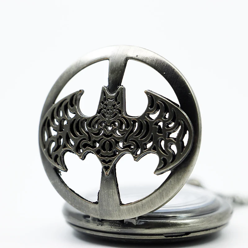 New-Silver-Hollow-Bats-Case-Quartz-Pocket-Watch-with-Pendant-Chain-Relogio-De-Bolso-CF1049 (2)