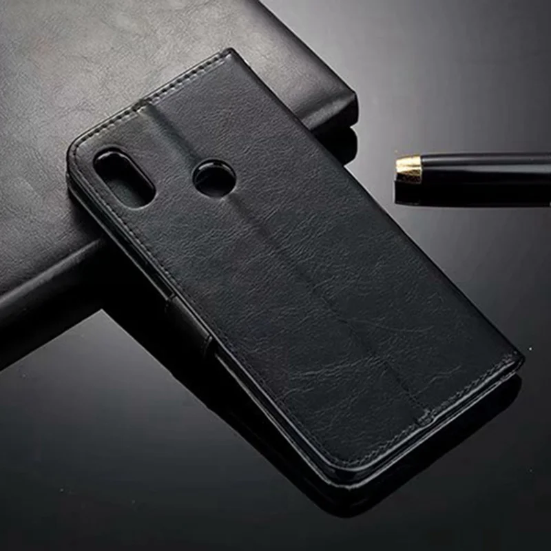 Чехол-кошелек для Xiaomi Redmi Note 8 5 Plus 7 6 Pro, кожаный чехол-книжка mi 9t 9 SE 8 A1 A2 mix 2s Max 3, чехол для Xiaomi Redmi 8 8a 4X 6A S2 - Цвет: black