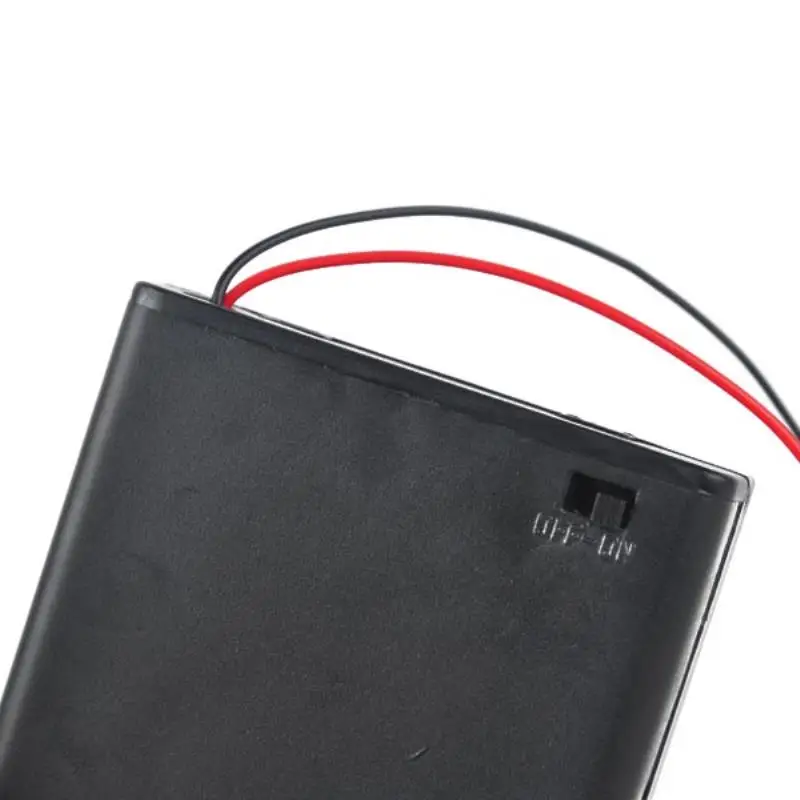 Mayitr Black AA Battery Holder Box Case 4/3/2 x AA 6/4.5/3V Plastic Battery Holder Case Box With ON/OFF Power Switch