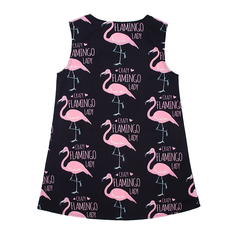 Женские платья Фламинго С буквенным принтом Crazy Flamingo летнее пляжное платье без