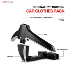 E-FOUR Assento de Carro Cabide Carro ABS Clipe de Volta Jaqueta de Roupas Terno Cabide Deslizamento Moda Prendedor Do Veículo Do Carro Banco de Trás cabide