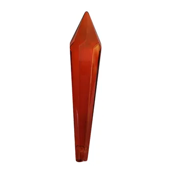 

80mm 50pcs Orange red U-Drop Crystal Icicle Parts For Wedding Decor News