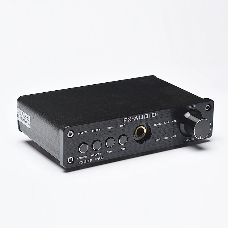 FX-Audio FX-98S Sound Effect EQ Processor PRO Upgraded Version of The USB Decoder DAC PCM2704 MAX9722+Headphone Amplifier Black |
