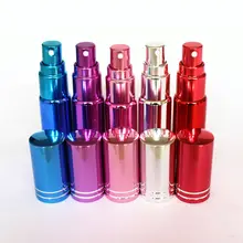 5 шт./упак. косметика парфюмерия диспенсер 5 мл Красочные многоразового Стекло спрей бутылки тонкий Стекло флакон духов Пустой Образец Тесты трубка Стекло флаконы