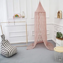 Скандинавские элегантные детские сетки от комаров, кружевной купол, москитная сетка, принцесса, детский навес, круглая кровать, навесной навес, тент, Decora
