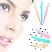 3Pcs Professional Face Eyebrow Hair Removal Razors Eyebrow Trimmer Shaper Shaver For Women Cosmetics Tool