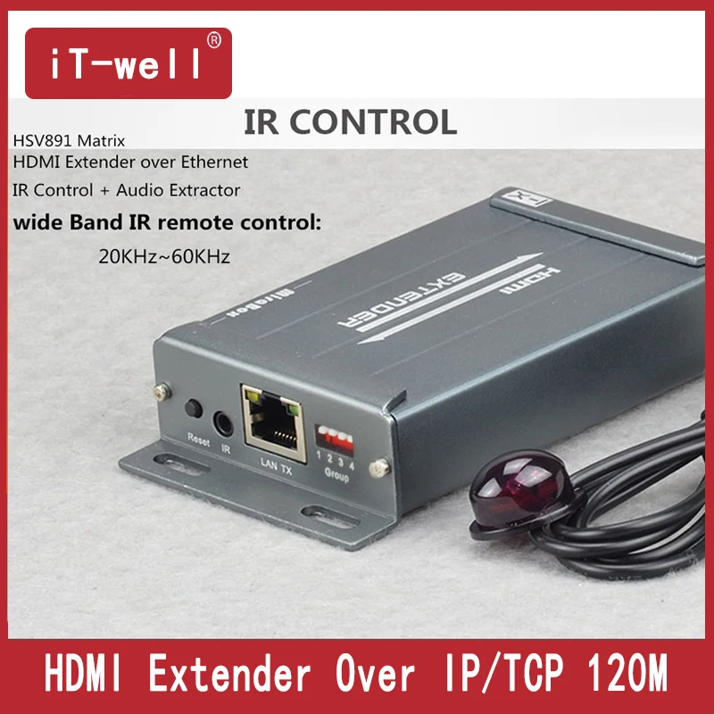 

Matrix TCP IP HDMI Extender IR N X N 120m over Cat5/5e/6 UTP STP Rj45 Cable HDMI Ethernet Transmitter and Receiver Over IP