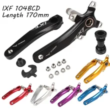 Conjunto de manivela para bicicleta ixf 104 bcd, braço cnc de manivela ultraleve, pedaleira de bicicleta de mtb/estrada pro com bb, manivela para bicicleta peça da bicicleta acessórios