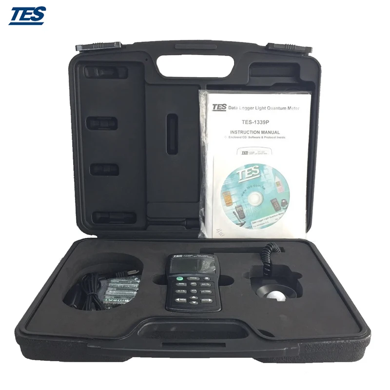 

TES-1339P Luminous Intensity Measurement Photosynthesis Light Quantum Meter Integral Illuminance Measurement