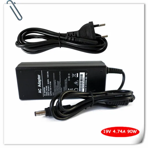 

19V 90W Battery Charger for Samsung NT-RV511 RV513 NT-P530 RV711 NP-P230 NT-P230 NP-R610 NP-R620 AC Adapter Power Supply Cord