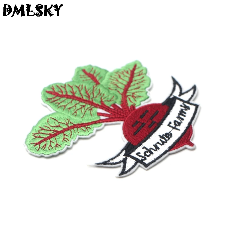 DMLSKY офиса ТВ show свекла Embroideried патч аппликация «сделай сам» нашивки Значки для одежды рюкзак аксессуар, шляпа M3095