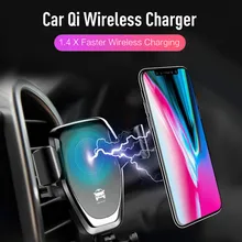 

10w Qi Wireless Charger for IPhone X/XS Max XR 8Plus Fast Wireless Charging Pad for Samsung S8 S9+ Note9 8 Car Holder Charger