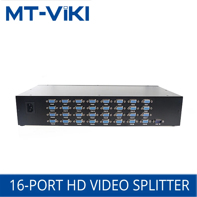 MT-VIKI 32-port HD video splitter 1 input and 32output display projection splitter Suitable for offices shopping malls teachin