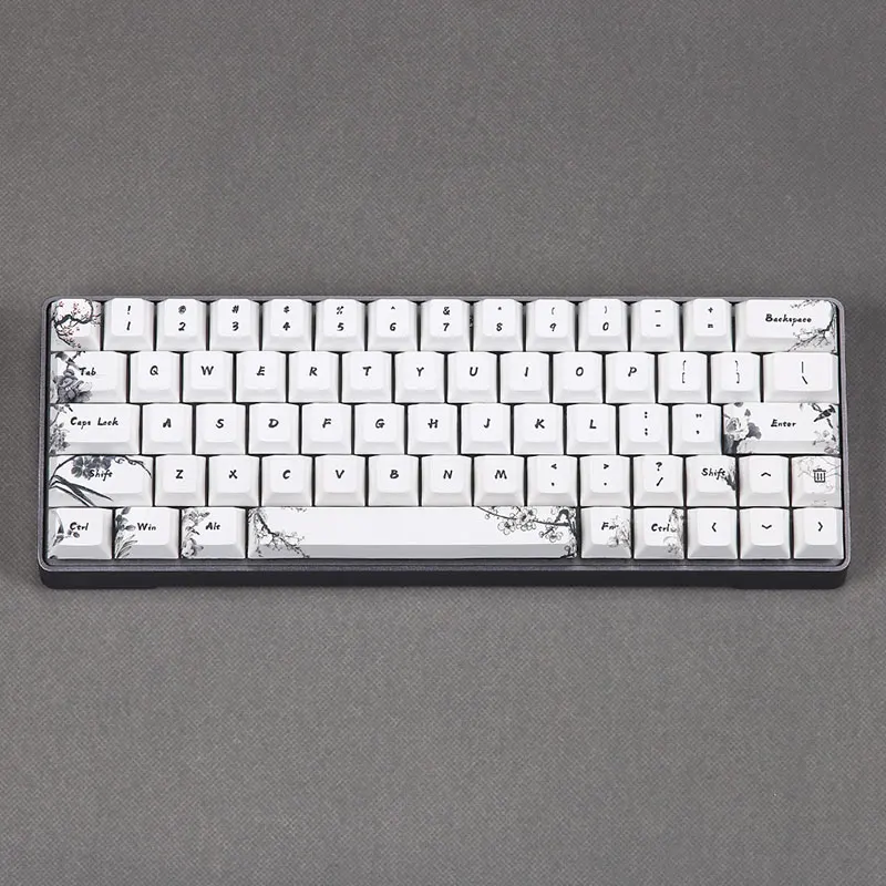 Краситель подкровати keycap Вишневый профиль fit gk64 - Цвет: 64keys