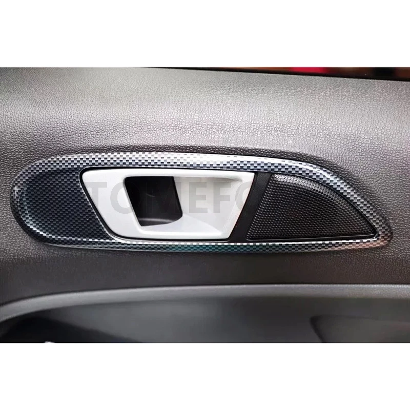 Для Ford Ecosport 2013- ABS углеродное волокно краска рулевое колесо Шестерня подлокотник панель внутренняя ручка интерьер комплект аксессуары