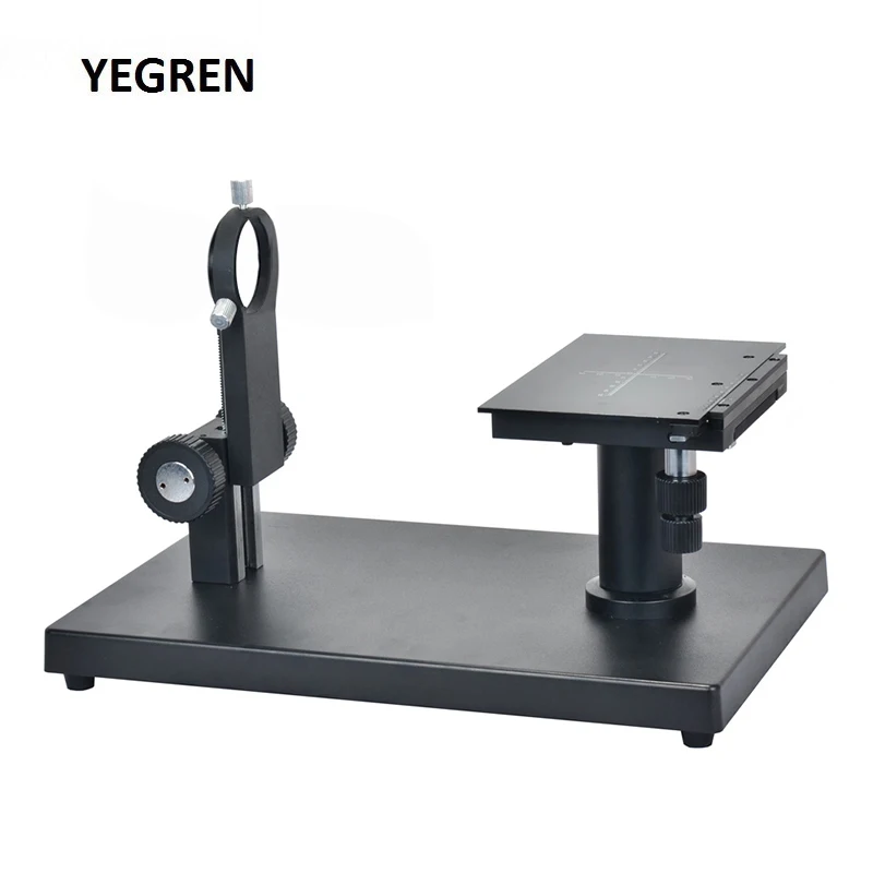  Horizontal Industrial Camera Precision Stage Adjustable Pole Large Base Horizontal Movement Stand f