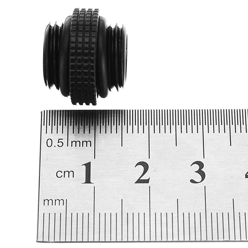 2Pcs G1/4 Mini External Thread Male To Male Water Cooling Rotary Fitting Adapter Water Cooling Connector Radiator Components