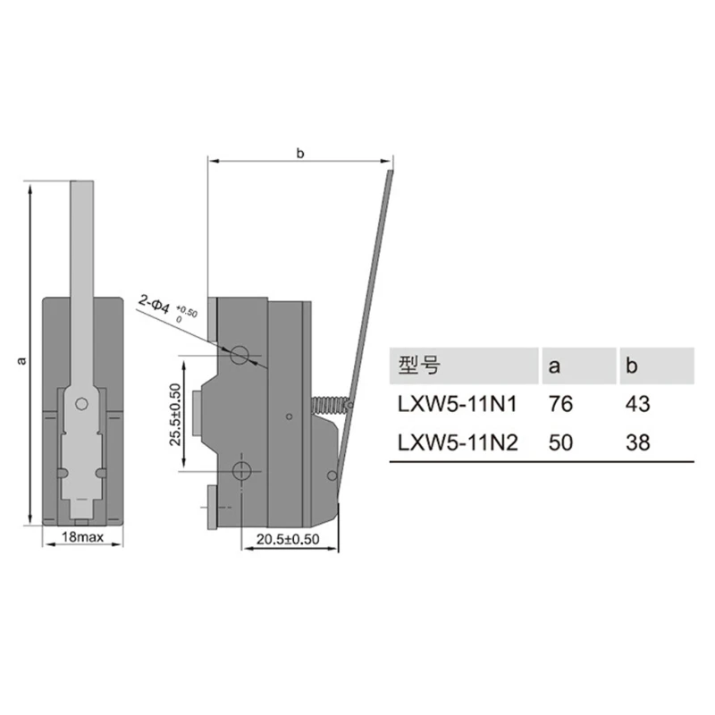 LXW5-11N1, микро концевой переключатель, Длинный рычаг, рычаг SPDT, защелкивающийся, переключатель для путешествий, водонепроницаемый, для предотвращения загрязнения масла