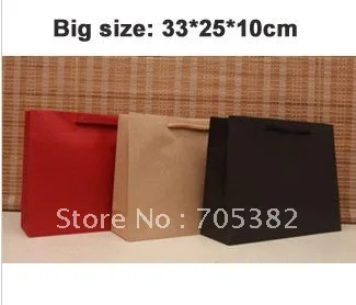 33X25X10 см бумажная подарочная упаковка большого размера Бумажные пакеты с ручками ежедневно zakka(SS-479