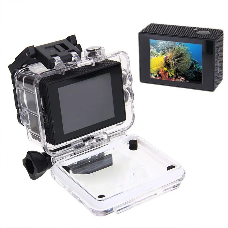 Cewaal Экшн-камера Ultra HD 4K 25fps WiFi 2," 170D подводный водонепроницаемый шлем видео запись камера s Спортивная камера