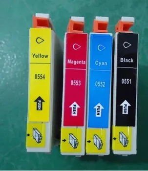 

5Set T0551 T0552 T0553 T0554 Compatible ink cartridge For Epson Stylus Photo RX420 RX425