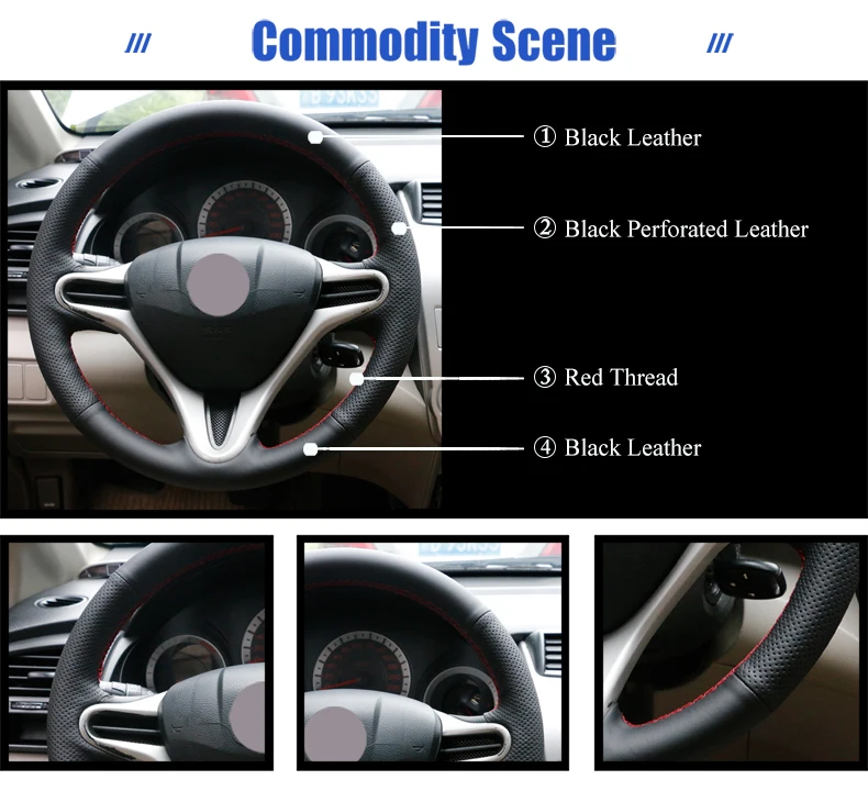 for Honda Fit 2011 steering wheel cover