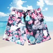 WD926 с цветочным принтом пляжные Пляжные шорты мужские купальники sunga праздник Совета трусы купальник мужчины Морской Серфинг swim trunk шорты-боксеры