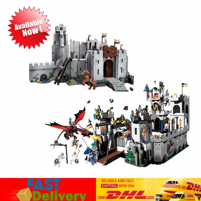 

Lepin 16013 1368Pcs The Lord of The Rings The Battle of Helm' Deep 16017 1023 Pcs The King's Castle Clone LegoINGlys 9474 7094