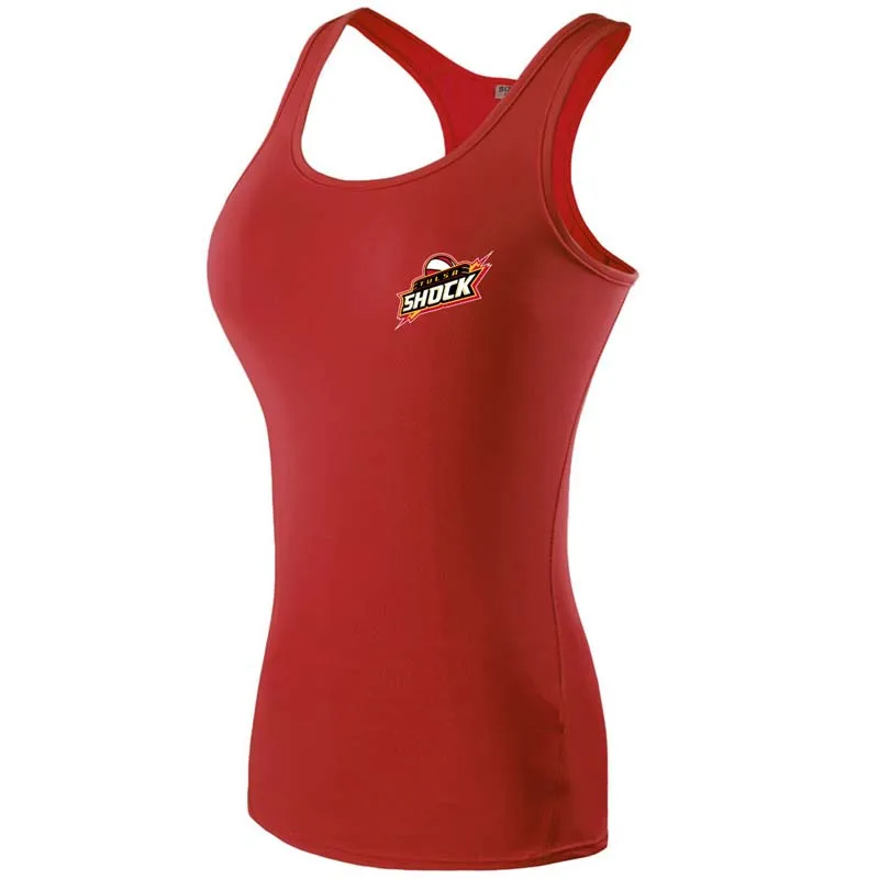 Tulsa Shock t Shirt Training фитнес быстросохнущие женские рубашки компрессионная футболка