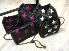 2016 real picture factory outlet shaggy fashion Star Ornament luxury chain bag crossbody shoulder bag