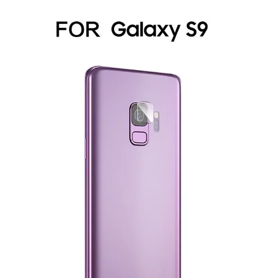 100 шт. для samsung S8 S8+ S9 S9+ плюс Примечание 8 сзади Камера крышка объектива Вернуться флэш-Len протектор Закаленное Стекло защитная пленка