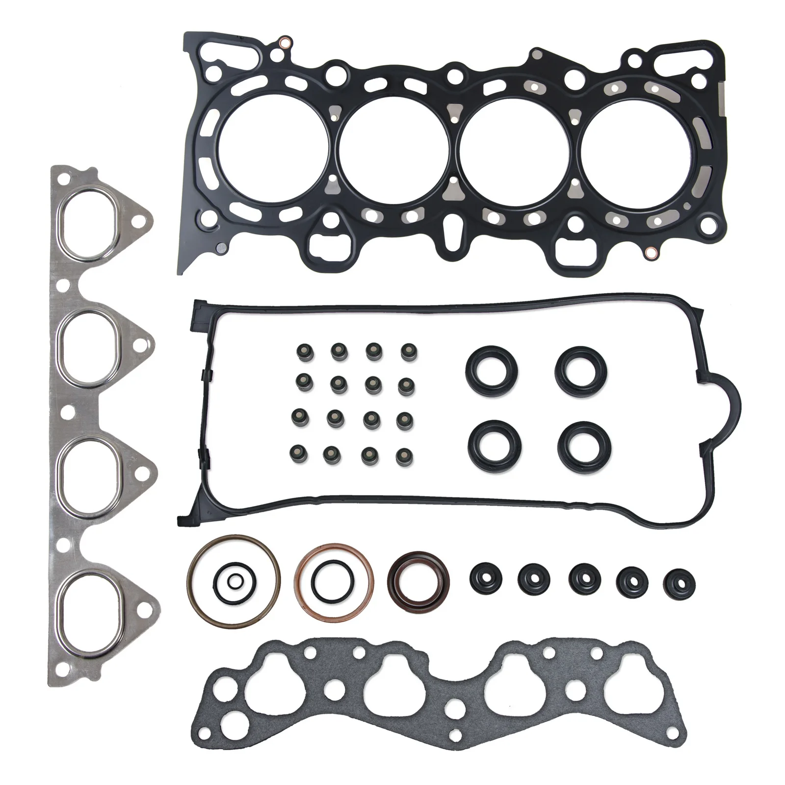 

Car Cylinder Head Cover Exhaust Manifold Gasket Eiton Valve Stem Seal O-ring Kit For Honda Civic VI Coupe HR-V D16W1 D16Y7 D16Y8