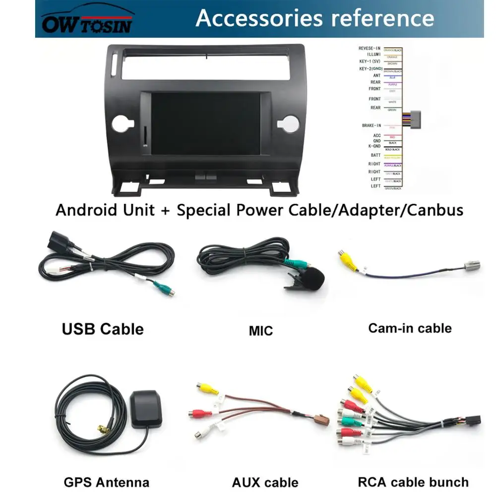 Flash Deal 7"IPS 1920*1080 8Core 4G+64G Android 9.0 Car DVD Player For Citroen C4 Quatre Triumph 2004 2005 2006 2007 2008 2009-2012 Radio 5