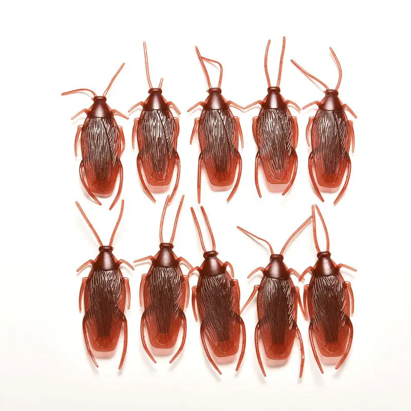 5pcs Realistic Simulation Fake Cockroach Roach Novelty Bugs Joke Toys for April Fools Day Halloween Party Favors Decoration 5pcs Realistic Simulation Fake Cockroach Roach Novelty Bugs Joke Toys for April Fools Day Halloween Party Favors Decoration