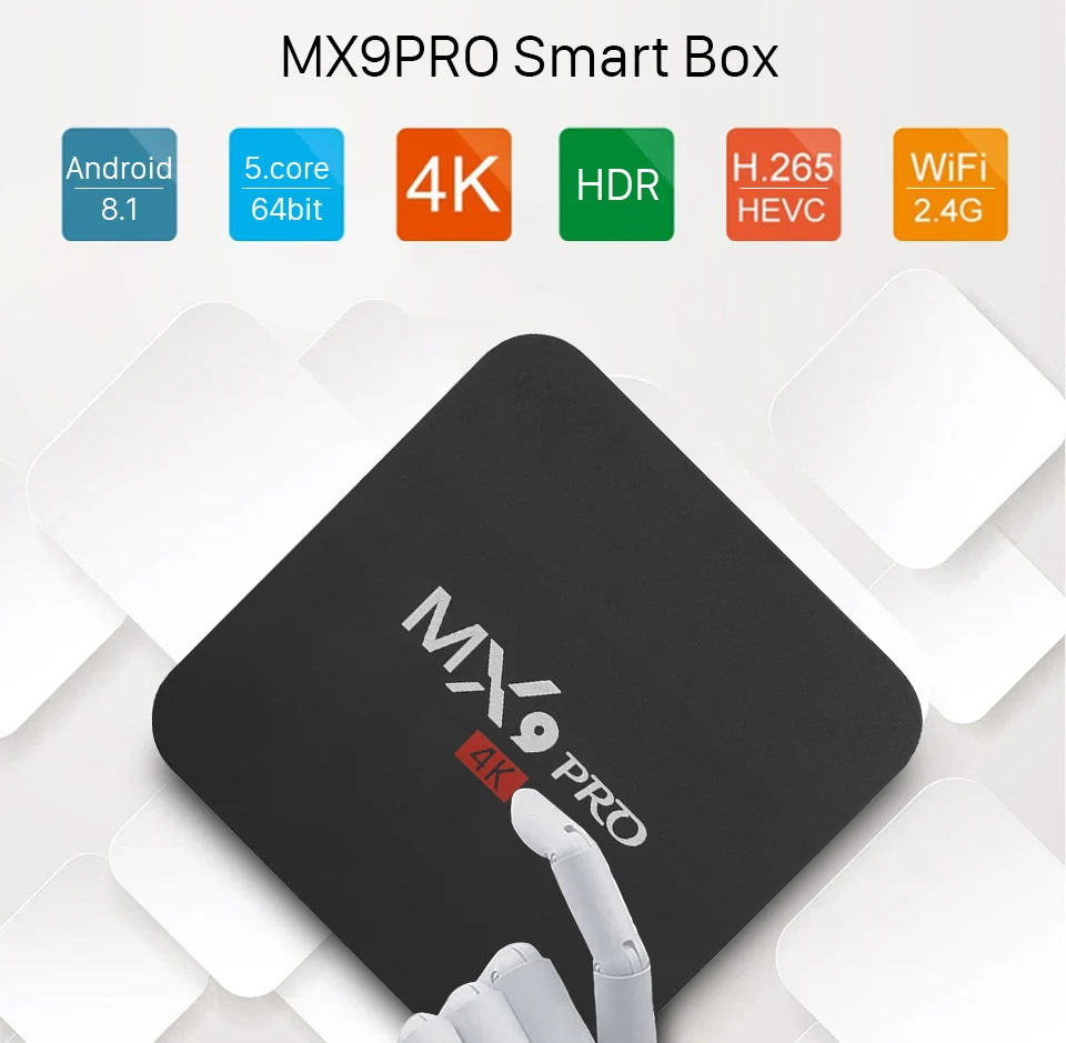 MX9pro IP tv Франция коробка QHD ТВ-код Android 8,1 ТВ-бокс 1 ГБ 8 ГБ арабский французский IP ТВ-тюнер для просмотра телеканалов Нидерландов подписка