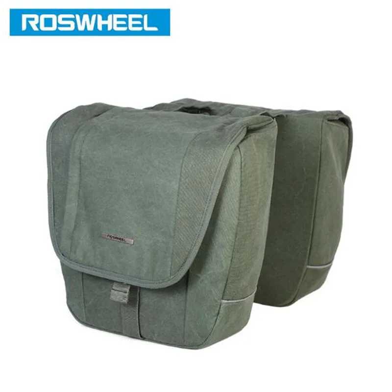 Велосипедная сумка ROSWHEEL 20L ретро холщовая велосипедная MTB задняя стойка чехол для