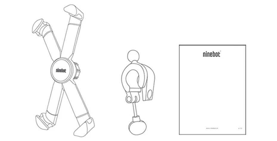 Ninebot Handlebar Phone Holder for Electric Scooter M365 Motorcycle Bike Ninebot ES2 ES4 Kickscooter 360 Rotation