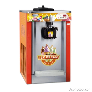 

Soft Serve Ice Cream Machine Commercial Ice Cream Equipment Single Flavor Digital Control System Brand New 220V